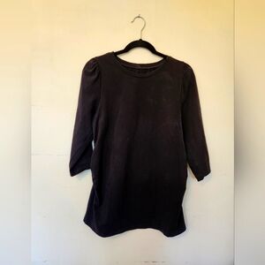 Gap Maternity Puff 3/4 Length Sleeve Top